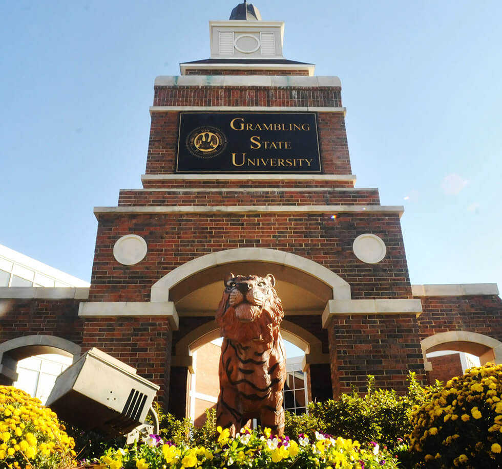 Front of Grambling State University - Tiger Mascot Statue